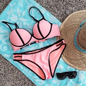 Strappy Push Up Swimsuit